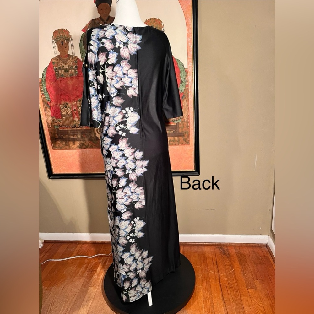 Elegant vintage maxi dress by Sidan -medium - Picture 3 of 15